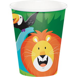 Jungle Safari Cups Paper 266ml Pack of 8