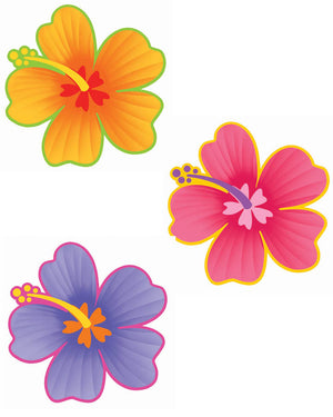 Hibiscus Flower Cutouts