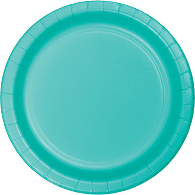 Teal Lagoon Round Paper Plate 17cm Pack of 24