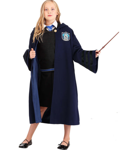 1920s Hogwarts Ravenclaw Kids Book Week Costume Robe
