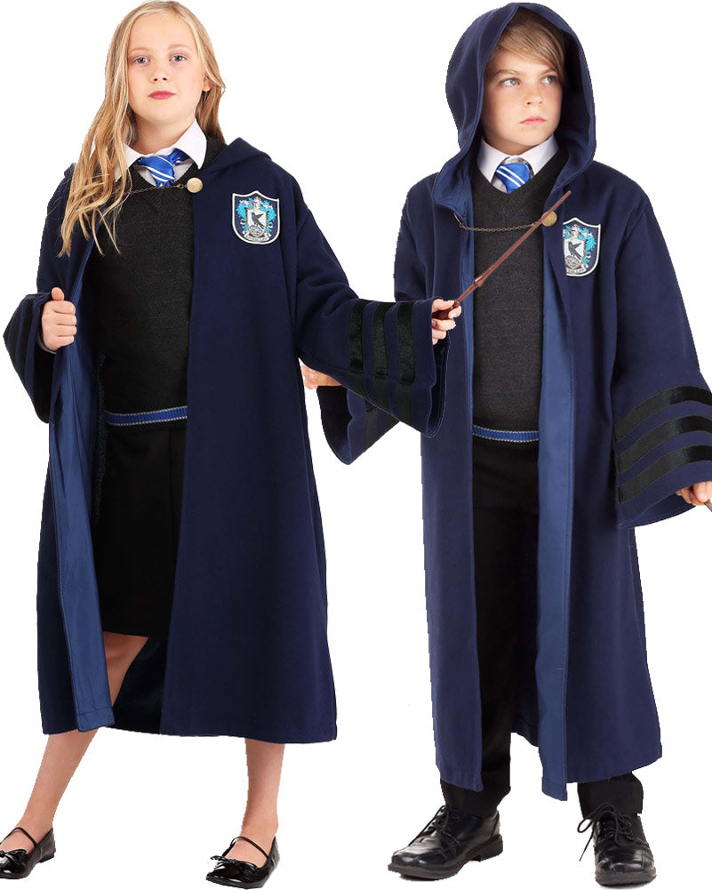 1920s Hogwarts Ravenclaw Kids Book Week Costume Robe