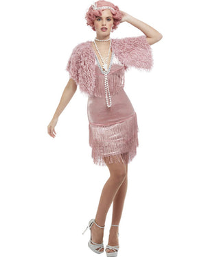 1920s Pink Vintage Flapper Deluxe Womens Costume