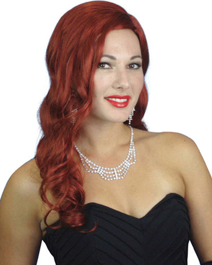 40s Rita Glamour Long Auburn Wig