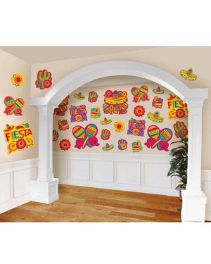 Mexican Fiesta Fun Cutouts Pack of 30