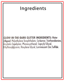 Glow in the Dark Hair and Body Glitter Gel