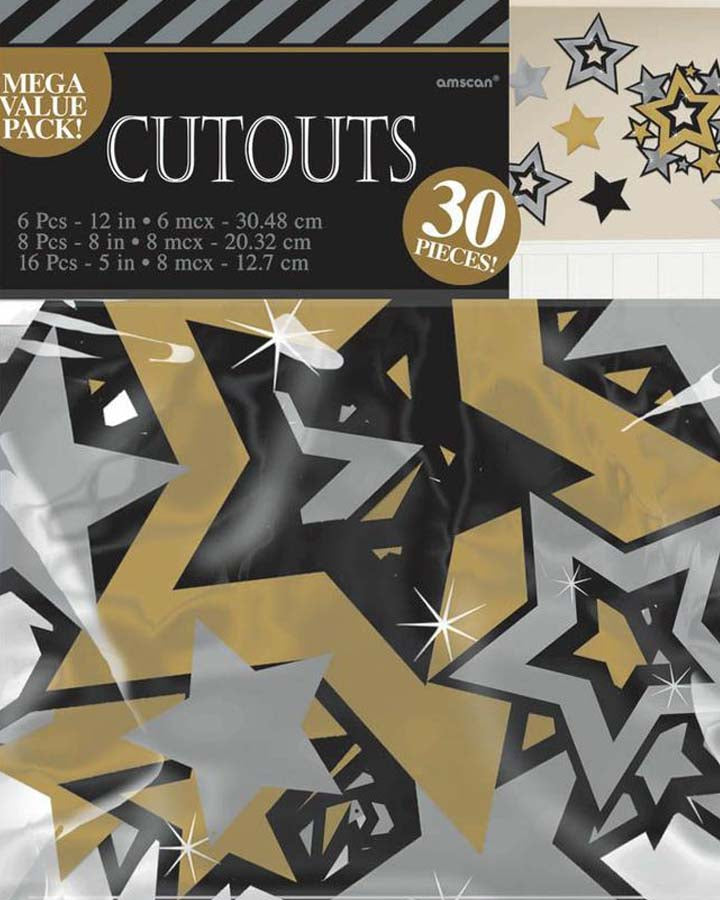 Hollywood Mega Cutout Value Decoration Pack