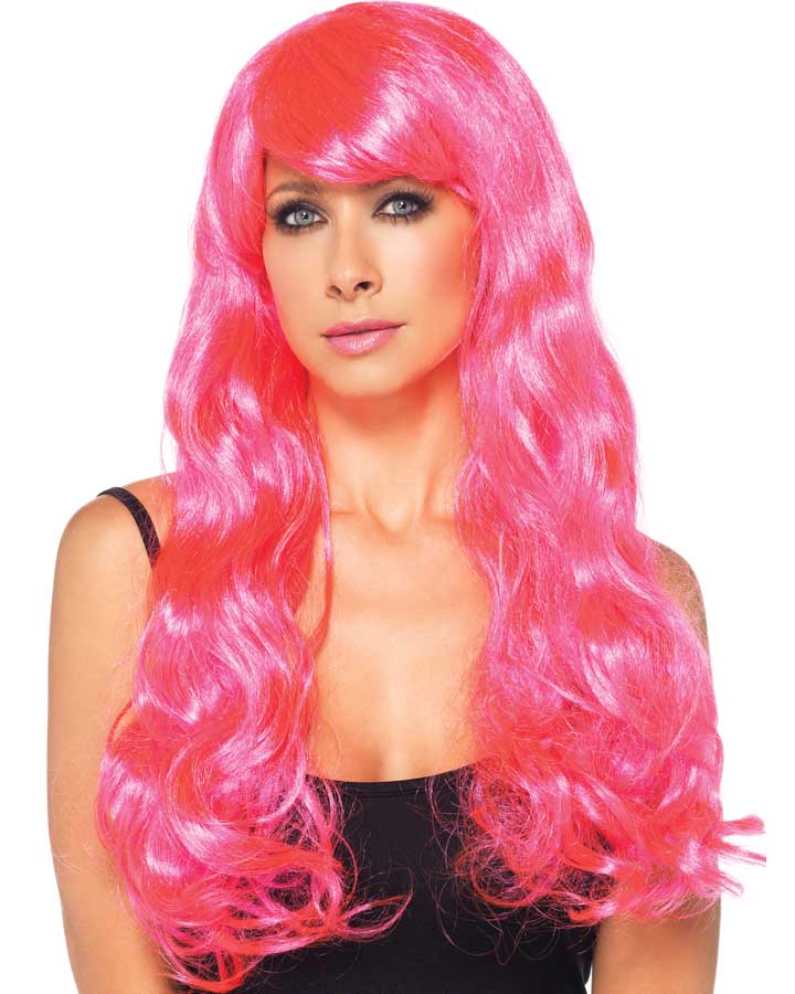 Starbright Long Wavy Pink Wig