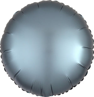 45cm Standard HX Satin Luxe Steel Blue Circle S18