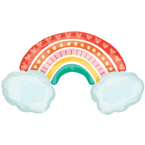 SuperShape XL Retro Rainbow Balloon