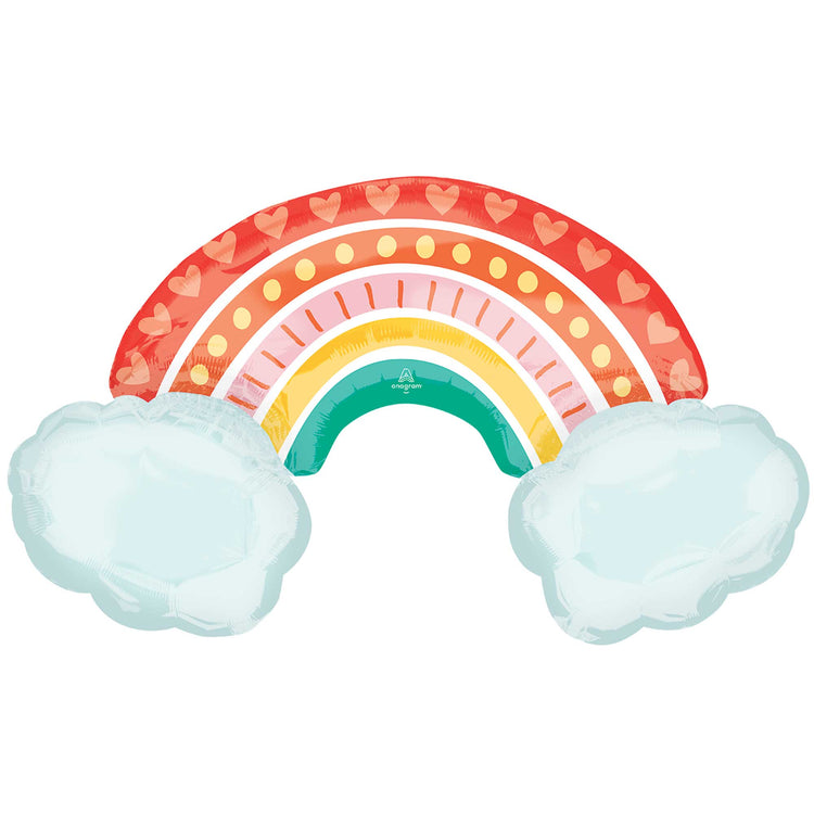 SuperShape XL Retro Rainbow Balloon