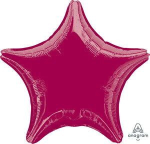 45cm Standard Star XL Burgundy Balloon