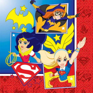 DC Super Hero Girls Lunch Napkins Pack of 16