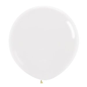Sempertex 90cm Crystal Clear Latex Balloons 390, 2PK Pack of 2