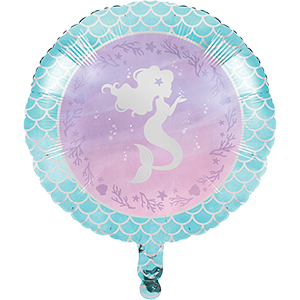 45cm Mermaid Shine Iridescent Foil Balloon
