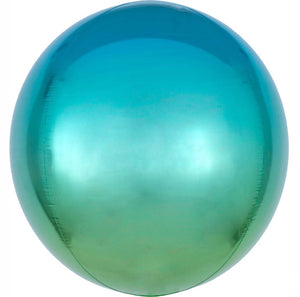 Orbz XL Ombre Blue & Green Balloon