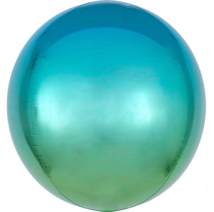 Orbz XL Ombre Blue & Green Balloon