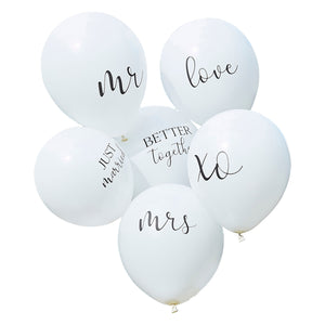 Botanical Wedding Balloons Balloon Bundle Pack of 6