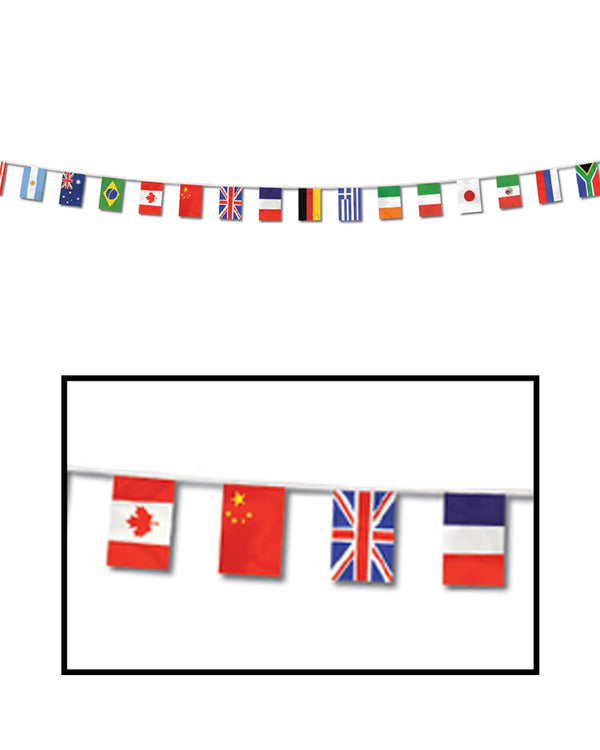20 International Flag Banner