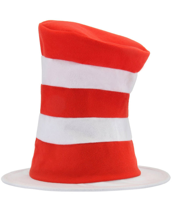 Image of red and white striped Dr Seuss Cat in the Hat kids hat.