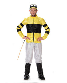 Jockey Yellow And Black Mens Costume
