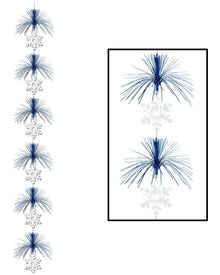 Christmas Snowflake Firework String Decoration 2.1m