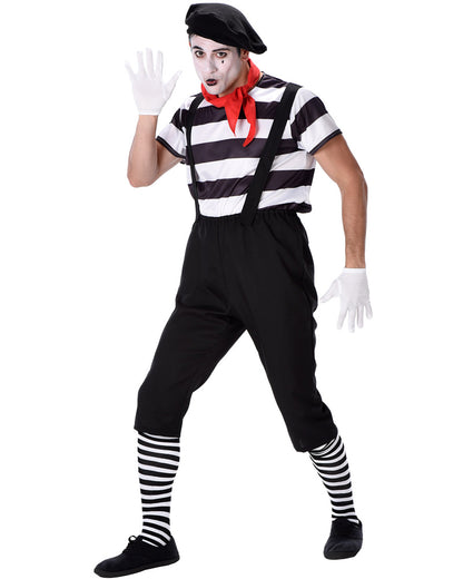 Mime Artist Mens Costume