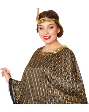 20s Flapper Poncho Womens Costume