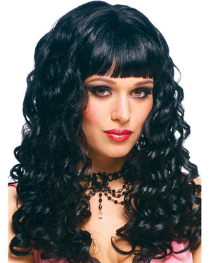 Eve Long Black Curly Wig