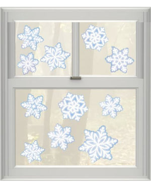 Christmas Snowflake Vinyl Window Decorations
