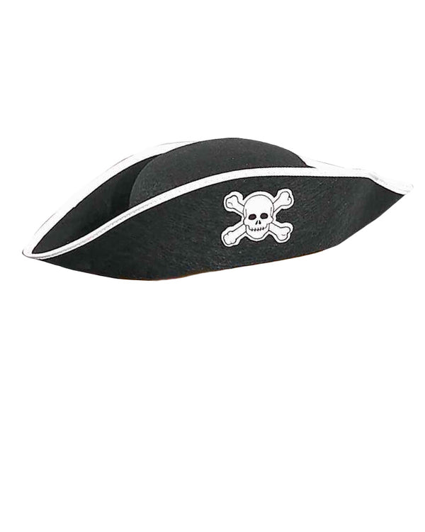 Black Felt Pirate Hat