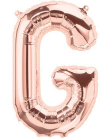 Rose Gold Letter G Foil Balloon