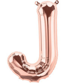 Rose Gold Letter J Foil Balloon