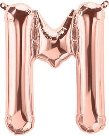 Rose Gold Letter M Foil Balloon