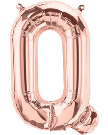 Rose Gold Letter Q Foil Balloon