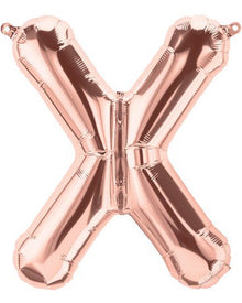 Rose Gold Letter X Foil Balloon