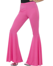 70s Pink Flared Womens Trousers