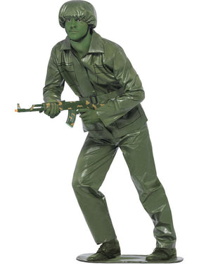 Green Toy Soldier Mens Costume