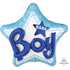 Celebrate a Baby Boy Foil Multi Balloon 81cm