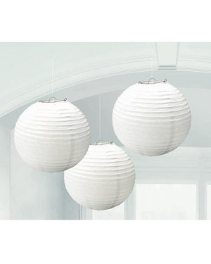 White Round Paper Lanterns