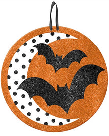 Modern Halloween Glitter Sign 29cm