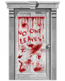 Asylum Dripping Blood Door Halloween Decoration 1.6m
