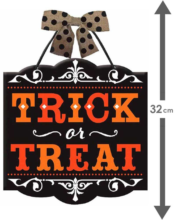 Halloween Trick or Treat Sign 32cm