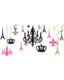 Day in Paris Glitter Chandelier Decorating Kit