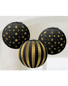 20s Glitz and Glam Paper Lanterns Pack of 3