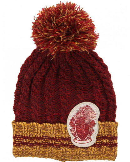 Harry Potter Gryffindor Heathered Pom Beanie