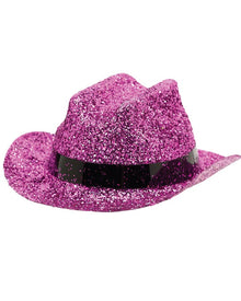 Pink Mini Glitter Cowboy Hat