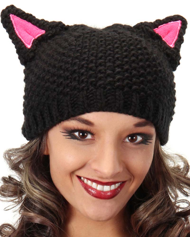 Knitted Cat Beanie
