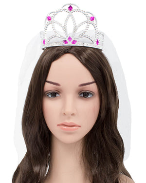 Elegant Bride Tiara with Veil