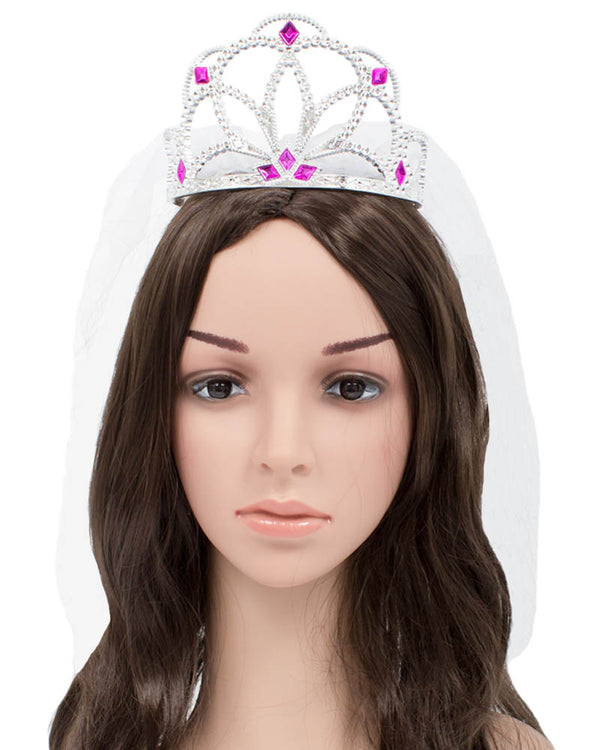 Elegant Bride Tiara with Veil
