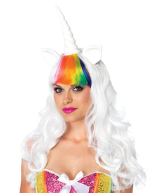 Unicorn White Wig and Tail Kit